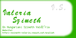 valeria szimeth business card